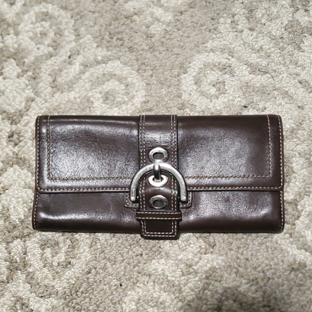 Coach leather wallet
